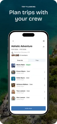 Store screen: Plan trips with your crew